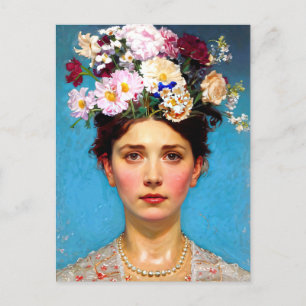 "Floral Flair" Ruth - Art & Floral Society Postkarte