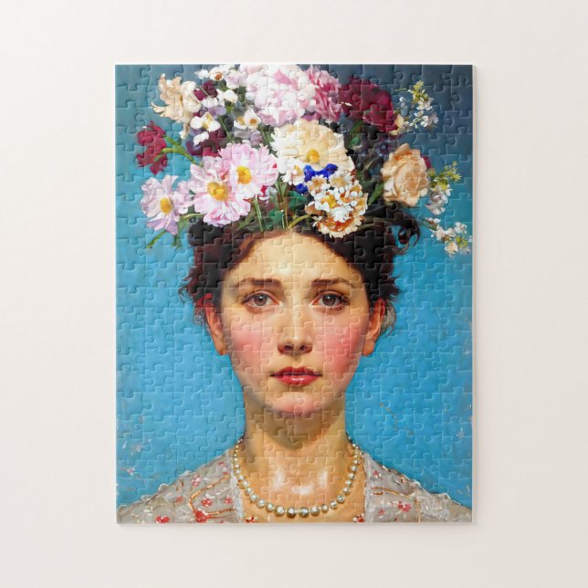 "Floral Flair" Ruth - Art & Floral Society Puzzle (Vertikal)