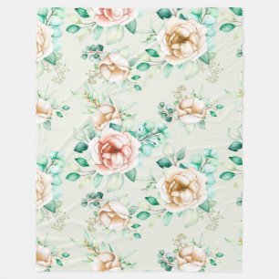 floral fleecedecke