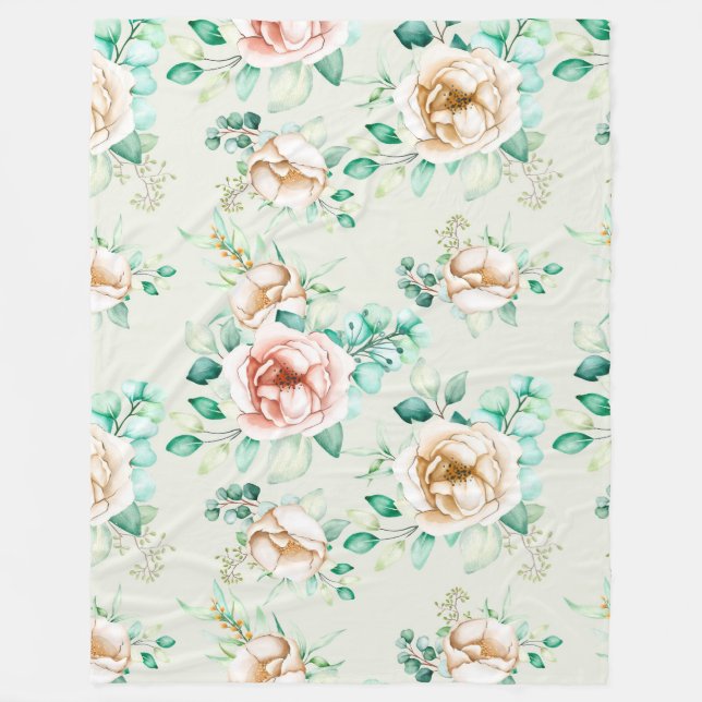 floral fleecedecke (Vorderseite)