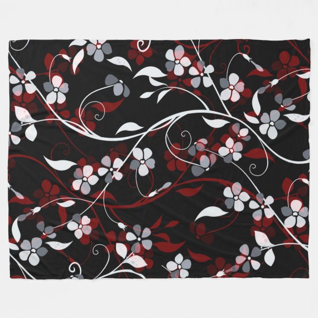 floral fleecedecke (Vorderseite (Horizontal))