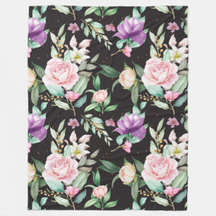 floral fleecedecke
