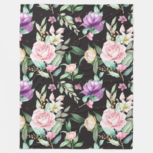 floral fleecedecke (Vorderseite)