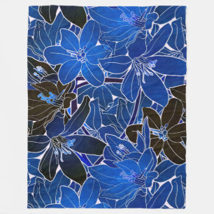 floral fleecedecke