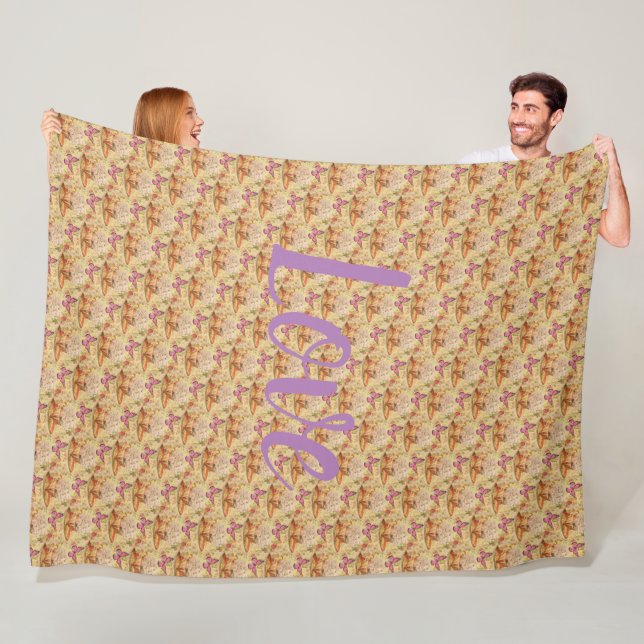 floral fleecedecke (Beispiel)
