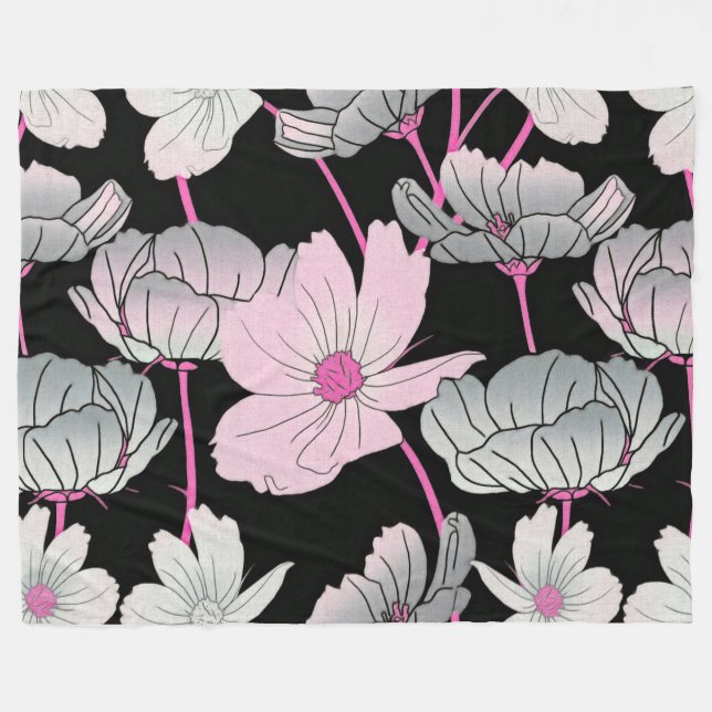 floral fleecedecke (Vorderseite (Horizontal))