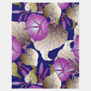 floral fleecedecke