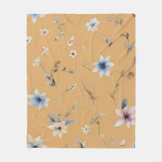 floral fleecedecke (Vorderseite)