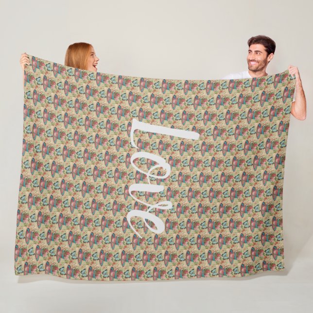 floral fleecedecke (Beispiel)