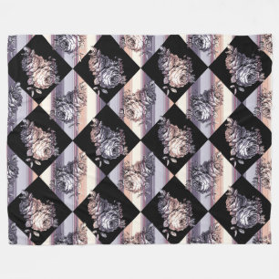 floral fleecedecke