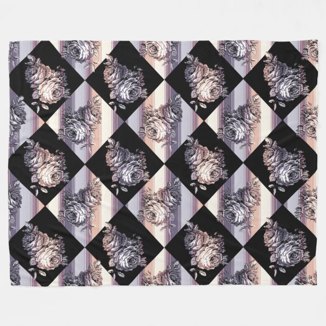 floral fleecedecke (Vorderseite (Horizontal))