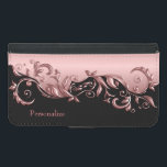 Floral Florid Rosa Rose Metallic auf Schwarz Samsung Galaxy S5 Geldbeutel Hülle<br><div class="desc">Fälle von Geldbörsen. In einer hübschen Rose florid florale Imitat metallische Design auf schwarzen Hintergrund mit DIY Text. ⭐ Dieses Produkt ist 100% anpassbar. Grafiken und / oder Text können hinzugefügt, gelöscht, verschoben, verändert, verändert, gedreht, etc.. 99% meiner Designs in meinem Geschäft sind in Schichten gemacht. Dadurch können Sie die...</div>
