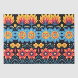 Floral Folk Art Modern Seidenpapier
