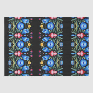 Floral Folk Art Modern Seidenpapier
