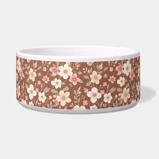 Floral Food/Water pet bowl  Napf (Vorderseite)