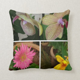 Floral Foto Collage Pillow Kissen