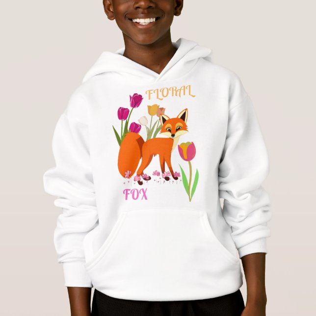 Floral Fox Habitat Hoodie (Vorderseite)