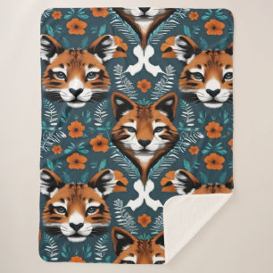 "Floral Fox Mirage" Sherpadecke