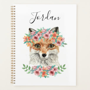 Floral Fox Name hinzufügen Planer