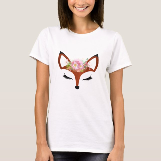 Floral Fox T - Shirt (Vorderseite)