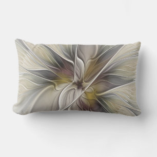 Floral Fractal, Fantasy Flower with Earth Colors Kissen Für Draußen