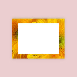 Floral fröhlich Gelbe Gerbera Notepad Notizblock