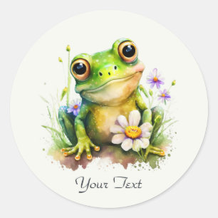 Floral Frosch Sticker