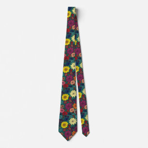 "Floral Fun #1" Blumengarten Neck Tie Krawatte