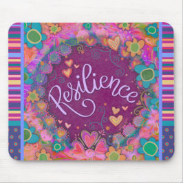 Floral Fun Resilienz Moderne Strip Inspirivity Mousepad