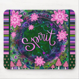 Floral Fun Spirit Modern Strip Inspirivity Mousepad