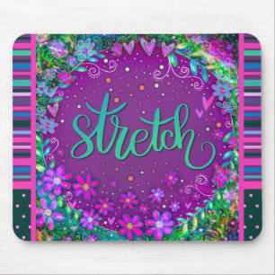 Floral Fun Stretch Modern Strip Inspirivity Mousepad