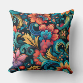 Floral Funkadelic Botanical Kissen