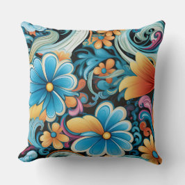 Floral Funkadelic Botanical Kissen