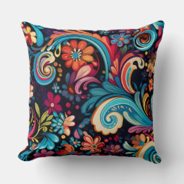 Floral Funkadelic Botanical Kissen