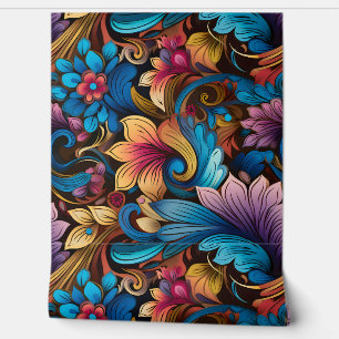 Floral Funkadelic Botanical Tapete