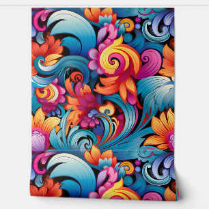 Floral Funkadelic Botanical Tapete