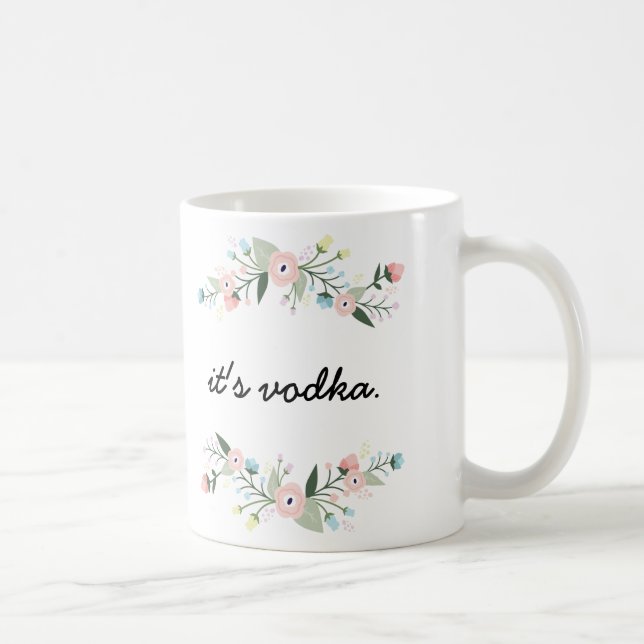 Floral Funny Vodka Tasse (Rechts)