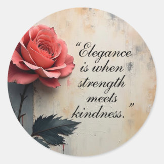 Floral Galore Runder Aufkleber