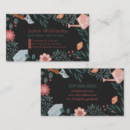 Floral Garden Services Business Card Visitenkarte