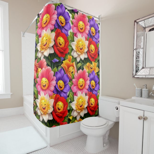 Floral garden shower curtain duschvorhang (Beispiel)