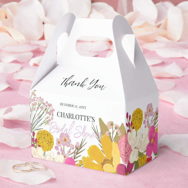 Floral Garden Summer Brautparty Vielen Dank Geschenkschachtel (Hochzeit)