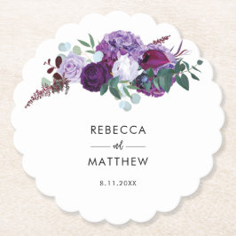 Floral-Gastgeschenk Hochzeit für Aquarellschrift Untersetzer