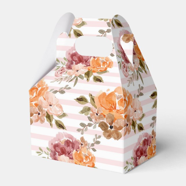Floral Gefallen Box Herbst Erntefavoriten Geschenkschachtel (Vorderseite)