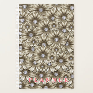 Floral Gemstone Planer