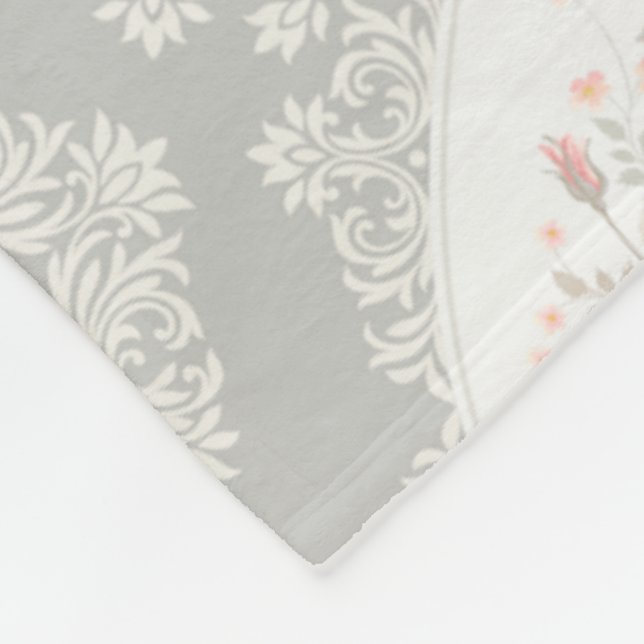 Floral gemusterte Fleece-Decke Fleecedecke (Ecke)