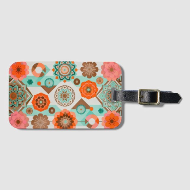 Floral Gepäckanhänger (Vorderseite (Horizontal))