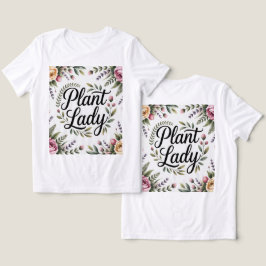 Floral Gerahmte Pflanze Lady T - Shirt