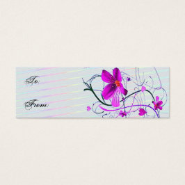 Floral Geschenkmarke