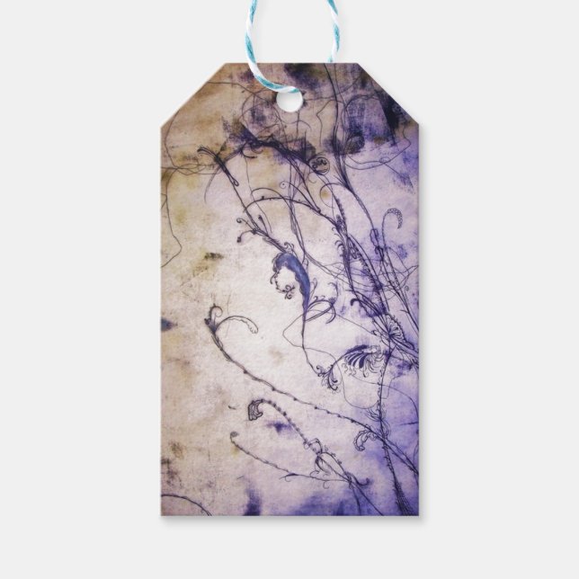 Floral Geschenkmarke Geschenkanhänger (Vorderseite)