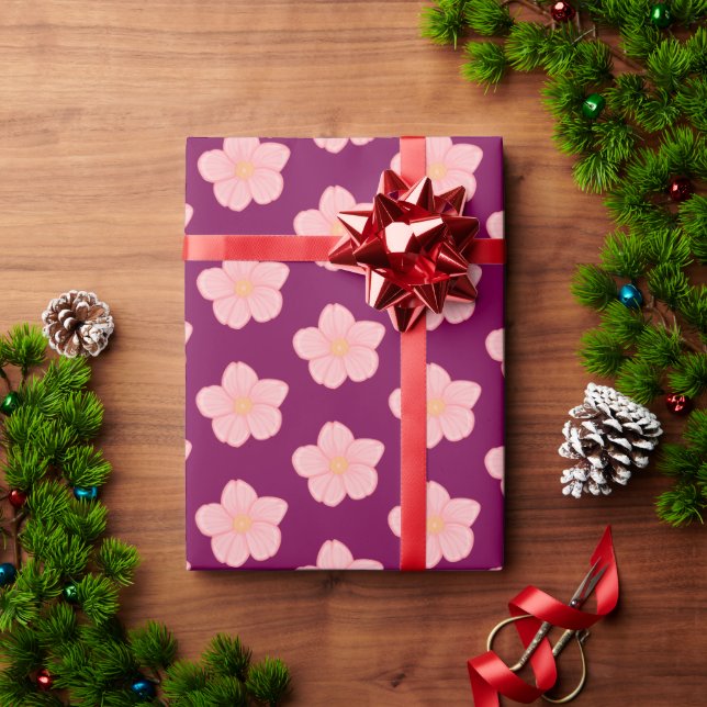 Floral  geschenkpapier (Feiertagsgeschenk)